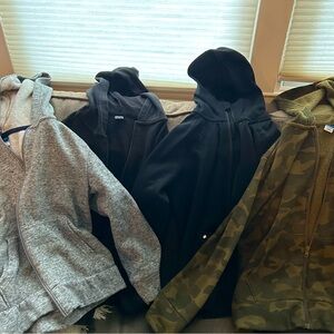 Boys zip up hoodies bundle Size 10-12 medium